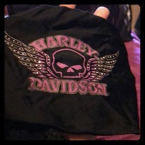 Harley Davidson headband purple and studded NWOT